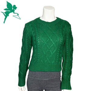 ENGLISH FACTORY Cropped Fisherman Sweater